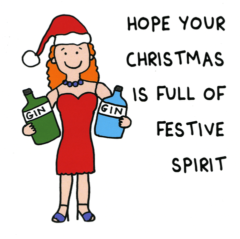 Funny Christmas cardsFredComedy Card CompanyFull of Festive Spirit