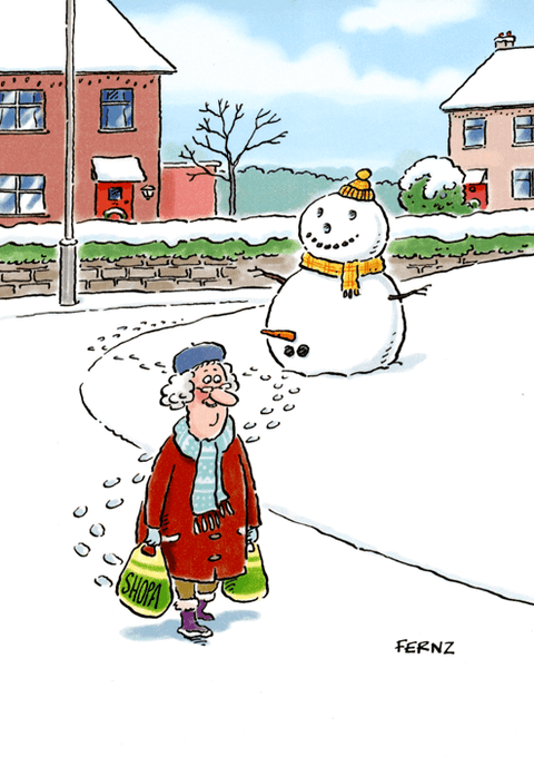 Funny Christmas cardsGreat British Card CompanyComedy Card CompanyMoving Snowman's Nose