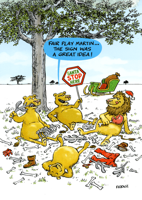 Funny Christmas cardsGreat British Card CompanyComedy Card CompanySanta Stop Here