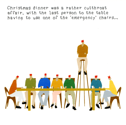 Funny Christmas cardsNot at All JackComedy Card CompanyChristmas - Emergency chairs