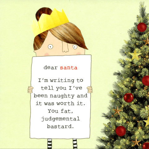 Funny Christmas cardsRosie Made a ThingComedy Card CompanyBeen naughty and it was worth it