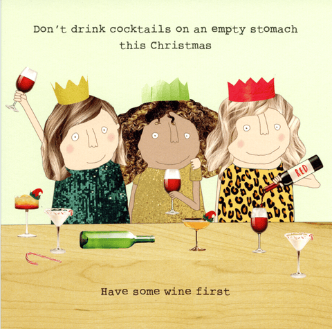 Funny Christmas cardsRosie Made a ThingComedy Card CompanyChristmas cocktails