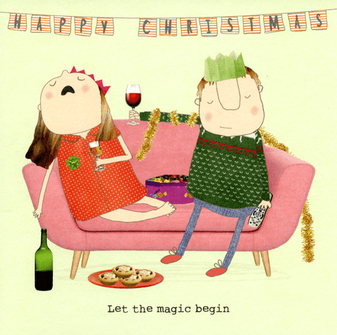 Funny Christmas cardsRosie Made a ThingComedy Card CompanyLet the magic begin