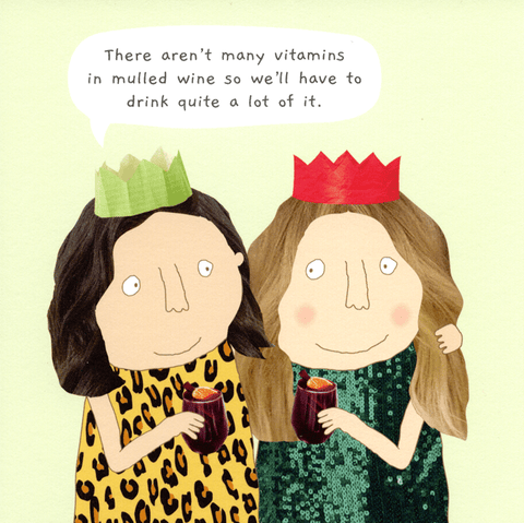 Funny Christmas cardsRosie Made a ThingComedy Card CompanyVitamins in Mulled Wine