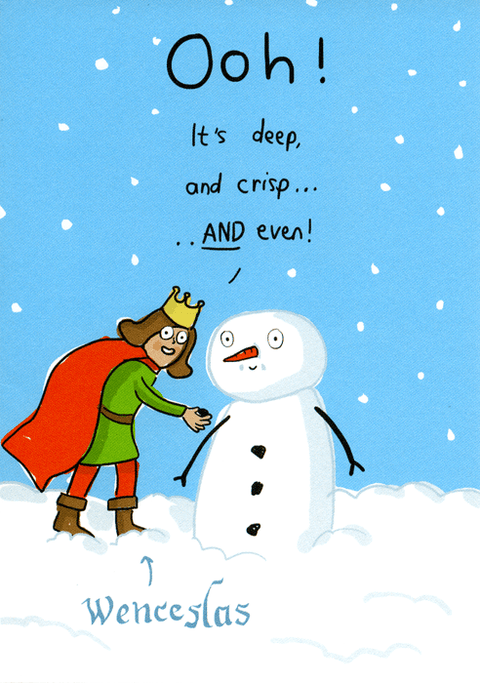 Funny Christmas cardsSarah RayComedy Card CompanyDeep, crisp AND even!
