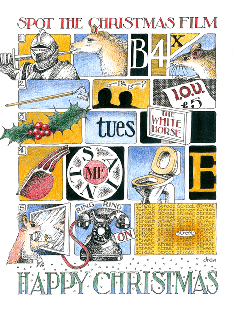 Funny Christmas cardsSimon DrewComedy Card CompanySpot the Christmas Film