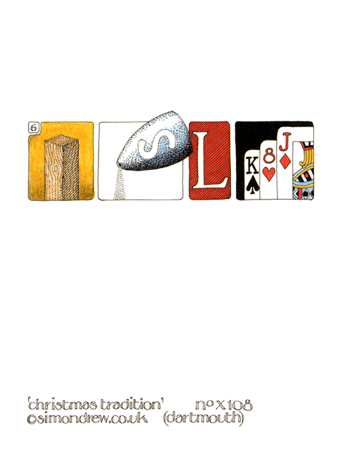 Funny Christmas cardsSimon DrewComedy Card CompanySpot the Christmas Tradition