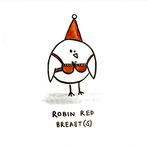Funny Christmas cardsUrban GraphicComedy Card CompanyRobin red breasts