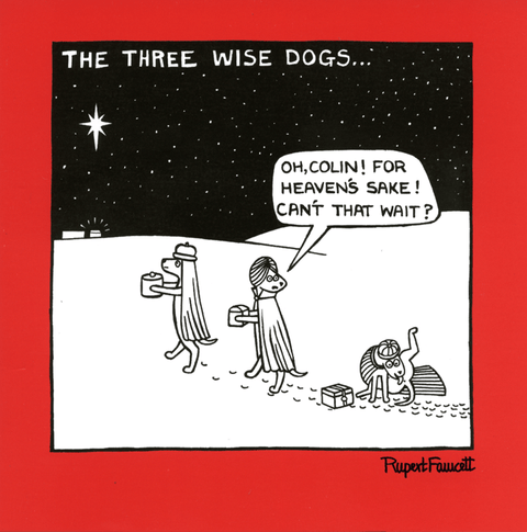 Funny Christmas cardsWoodmansterneComedy Card CompanyThree Wise Dogs