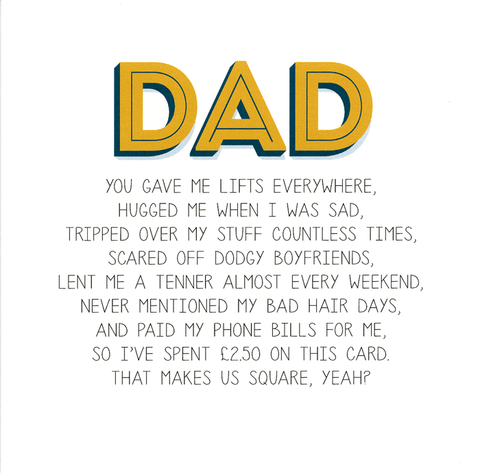 Funny Father's Day CardsPaper PlaneComedy Card CompanyDad - spent £2.50 on this card