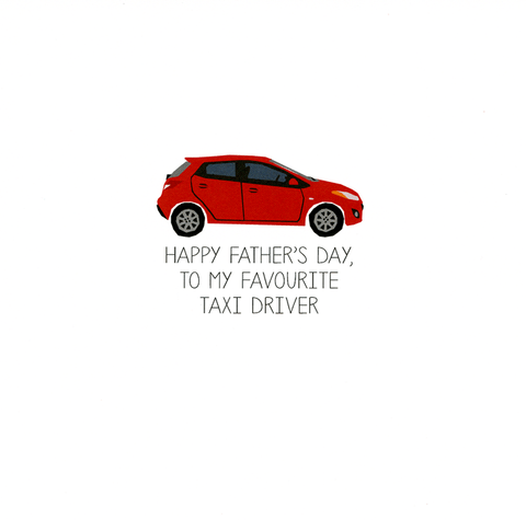 Funny Father's Day CardsPaper PlaneComedy Card CompanyFather's Day - Favourite Taxi Driver