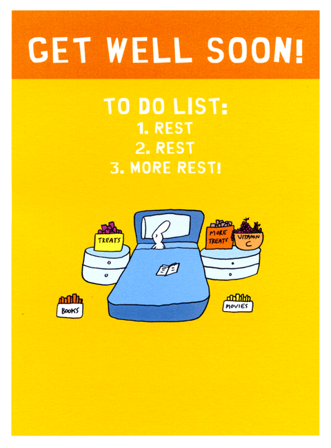 Funny Get Rest Get Well Soon Cards Comedy Card Company