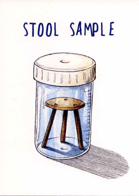 Funny Greeting CardBewilderbeestComedy Card CompanyStool sample