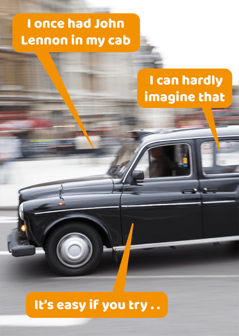 Funny Greeting CardComedy Card CompanyComedy Card CompanyJohn Lennon