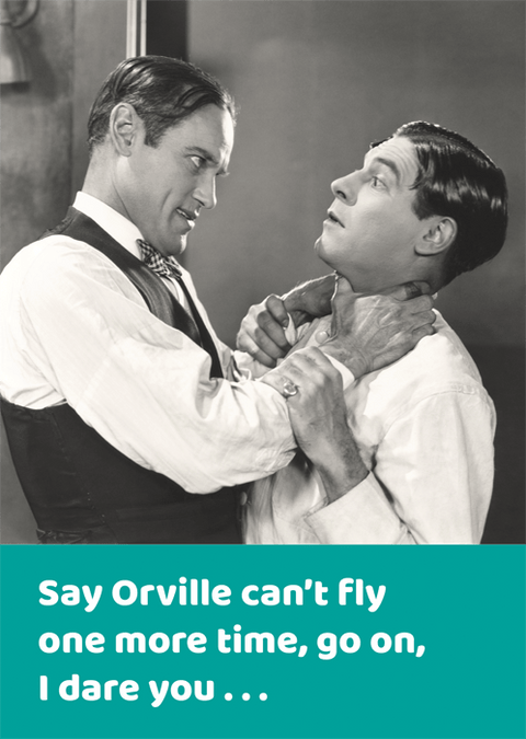 Funny greeting card by Comedy Card Company - Orville