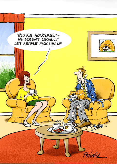 Funny Greeting CardCountry CardsComedy Card CompanyCat - you're honoured