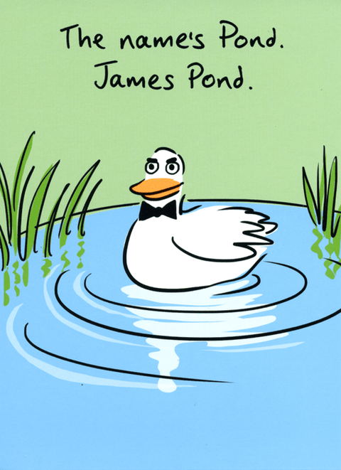 Funny Greeting CardLucilla LavenderComedy Card CompanyJames Pond