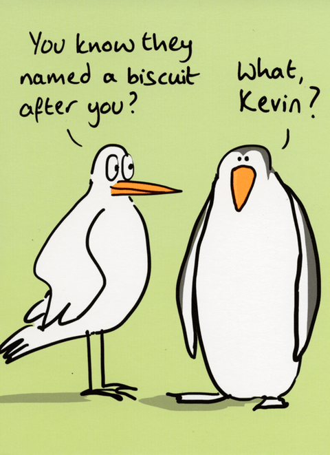 Funny Greeting CardLucilla LavenderComedy Card CompanyNamed a biscuit after you