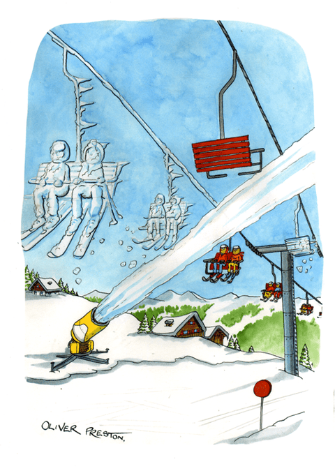 Funny Greeting CardOliver PrestonComedy Card CompanySnow Cannon