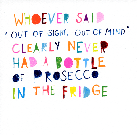 Funny Greeting CardPaper SaladComedy Card CompanyOut of sight, Out of mind