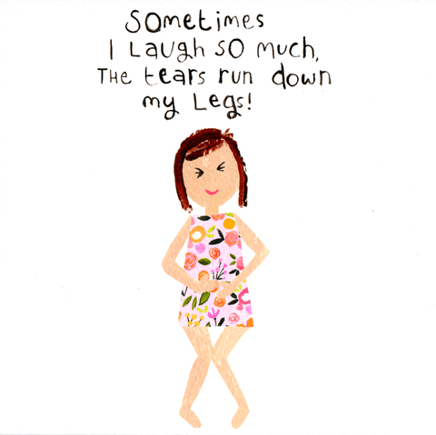 Funny Greeting CardPaper SaladComedy Card CompanyTears run down my legs