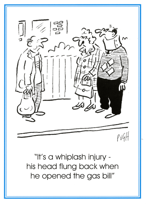 Funny Greeting CardPeartree HeybridgeComedy Card CompanyWhiplash injury