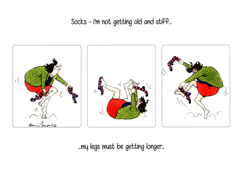 Funny Greeting CardTottering by GentlyComedy Card CompanyLegs longer