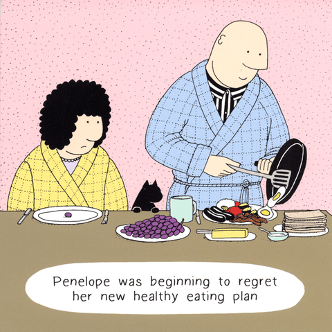 Funny Greeting CardWoodmansterneComedy Card CompanyHealthy eating