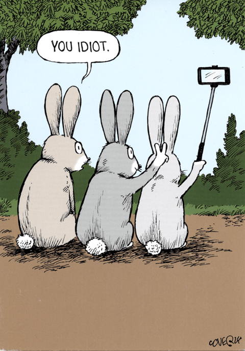 Funny Greeting CardWoodmansterneComedy Card CompanyRabbit ears
