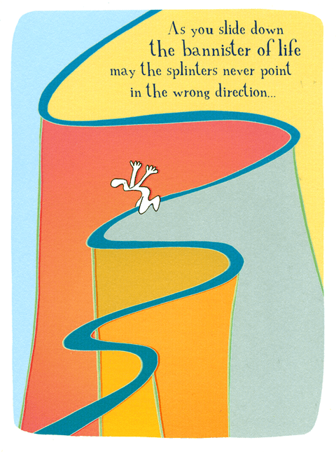 Funny Cards - Slide Down The Bannister Of Life