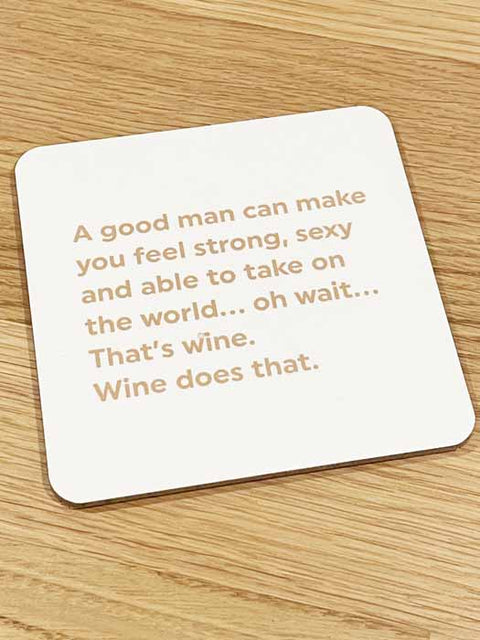 Humorous GiftBrainbox CandyComedy Card CompanyCoaster - Wine does that