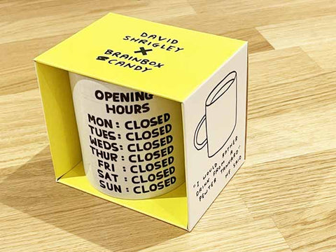 Humorous GiftBrainbox CandyComedy Card CompanyMug - Opening Hours