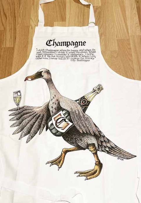 Humorous GiftSimon DrewComedy Card CompanyApron - Champagne