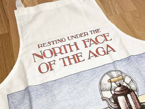 Humorous GiftSimon DrewComedy Card CompanyApron - North face of Aga