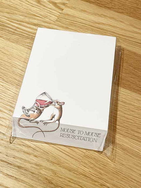 Humorous GiftSimon DrewComedy Card CompanyNote Pad - Mouse to Mouse Resuscitation