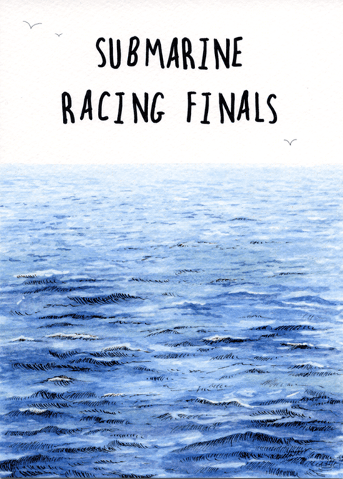 humorous greeting cardBewilderbeestComedy Card CompanySubmarine Racing