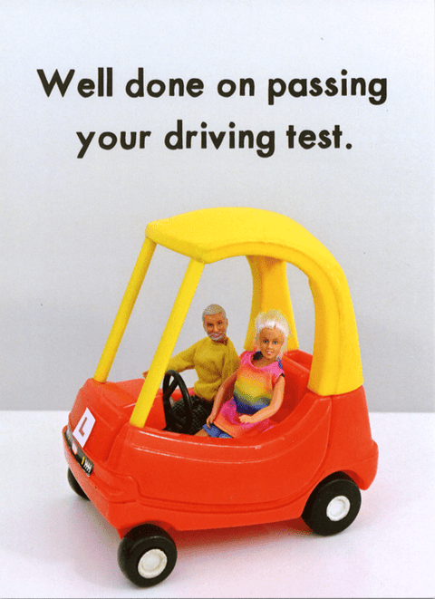 humorous greeting cardBold & BrightComedy Card CompanyPassing Driving Test