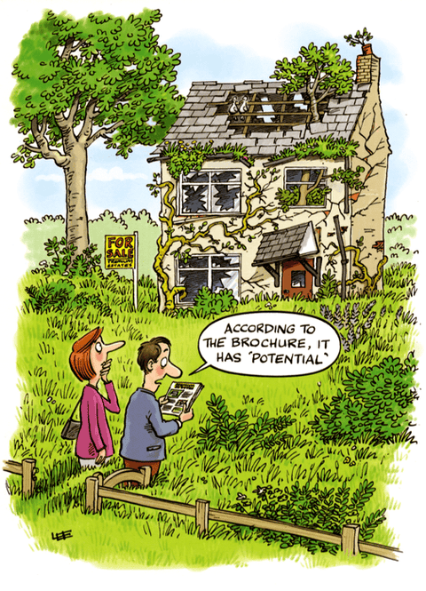 humorous greeting cardCountry CardsComedy Card CompanyHouse with Potential