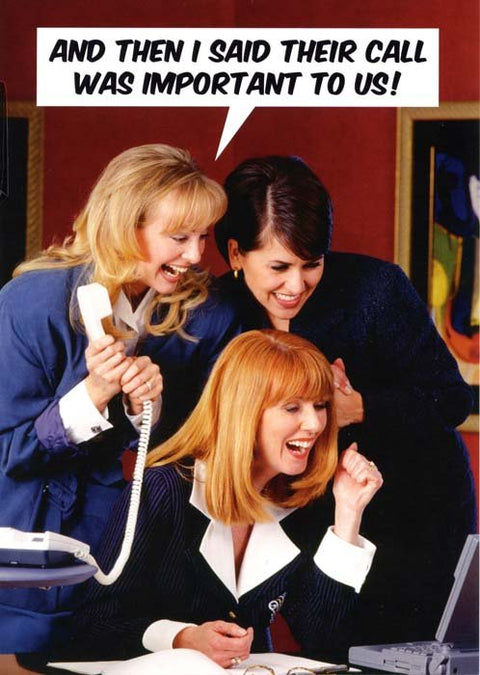 humorous greeting cardDean MorrisComedy Card CompanyCall is important