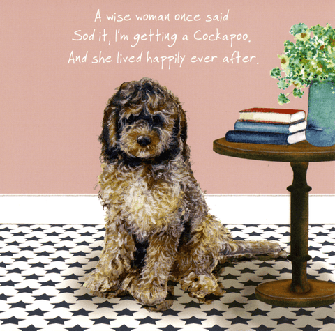 humorous greeting cardLittle Dog LaughedComedy Card CompanyCockapoo