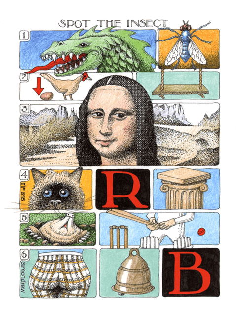 humorous greeting cardSimon DrewComedy Card CompanySpot the Rolling Stones Hit