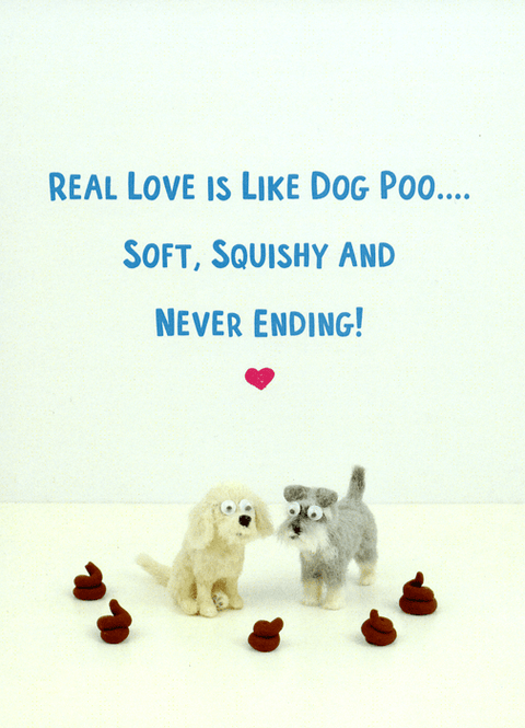 Love / Anniversary cardsBold & BrightComedy Card CompanyReal love like dog poo