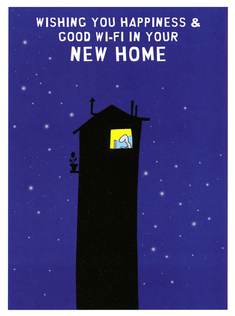New Home cardHarold's PlanetComedy Card CompanyNew Home - Wishing you good wi-fi