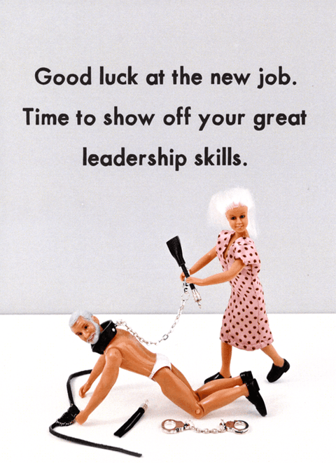 New JobBold & BrightComedy Card CompanyNew Job - Leadership skills