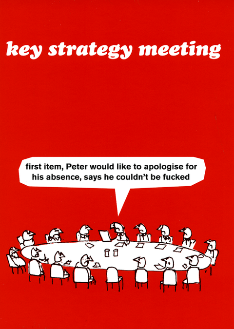 Rude CardsModern TossComedy Card CompanyKey Strategy Meeting