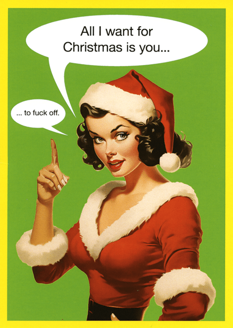 RUDE Christmas Cards - Comedy Card Company