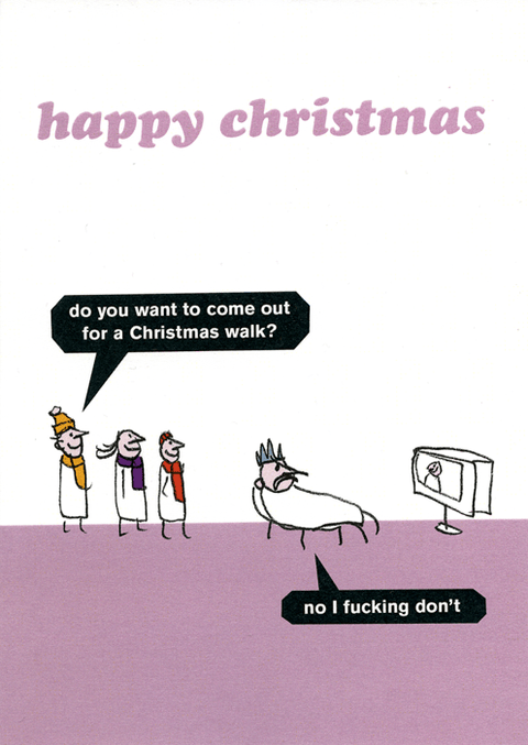Rude Christmas CardsModern TossComedy Card CompanyChristmas Walk