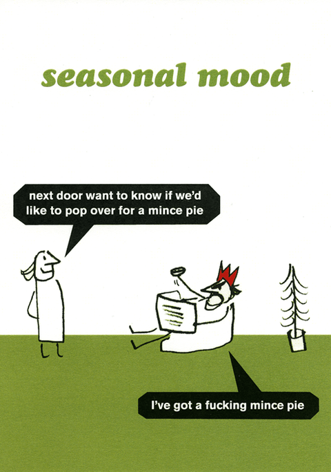 Rude Christmas CardsModern TossComedy Card CompanyPop over for a mince pie