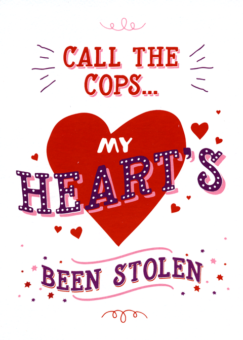 Valentines cardsBrainbox CandyComedy Card CompanyHeart's been stolen