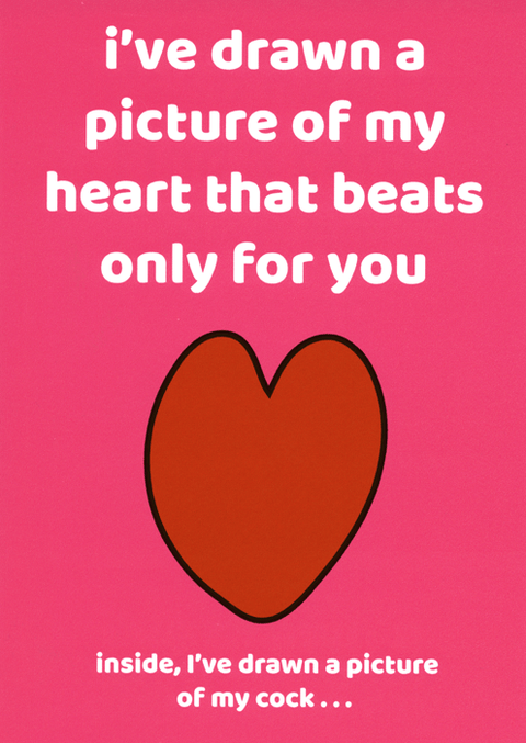 Valentines cardsComedy Card CompanyComedy Card CompanyDrawn you a picture of my heart